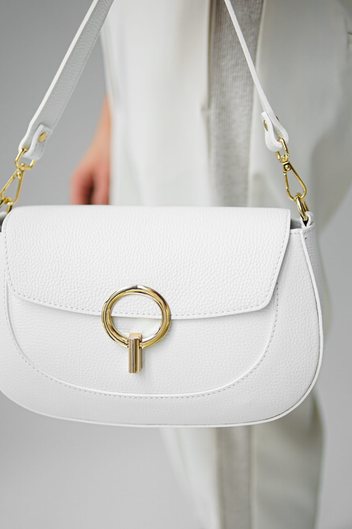  Torebka Damska skórzana Katarzyna Max Biała