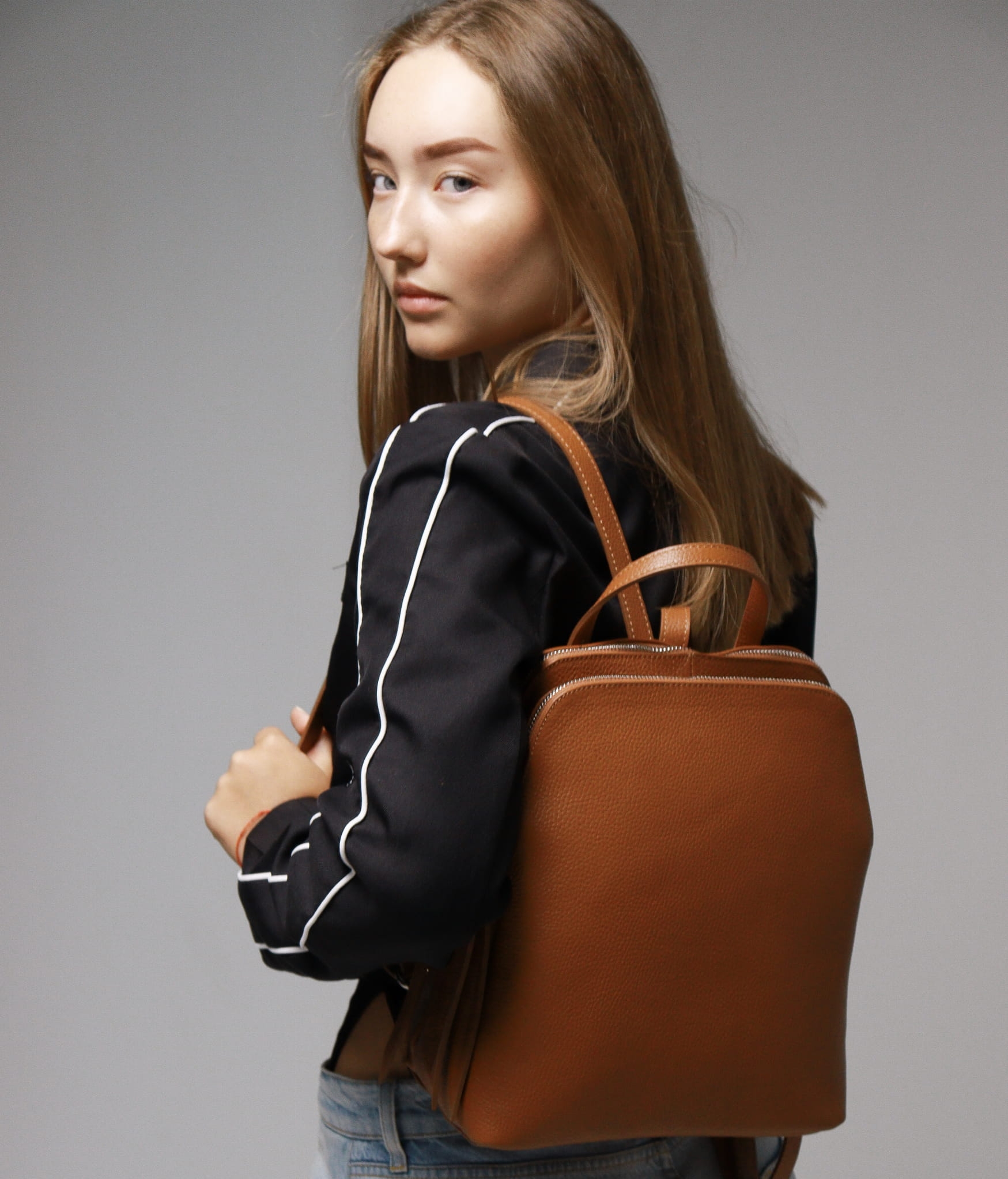 Plecak Damski skóra naturalna Dora Rudy