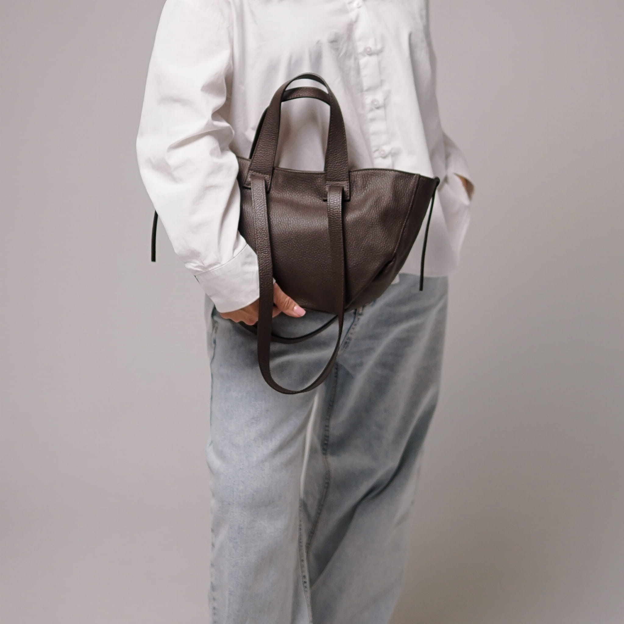 Torebka Damska skóra naturalna Bella Czekoladowa 