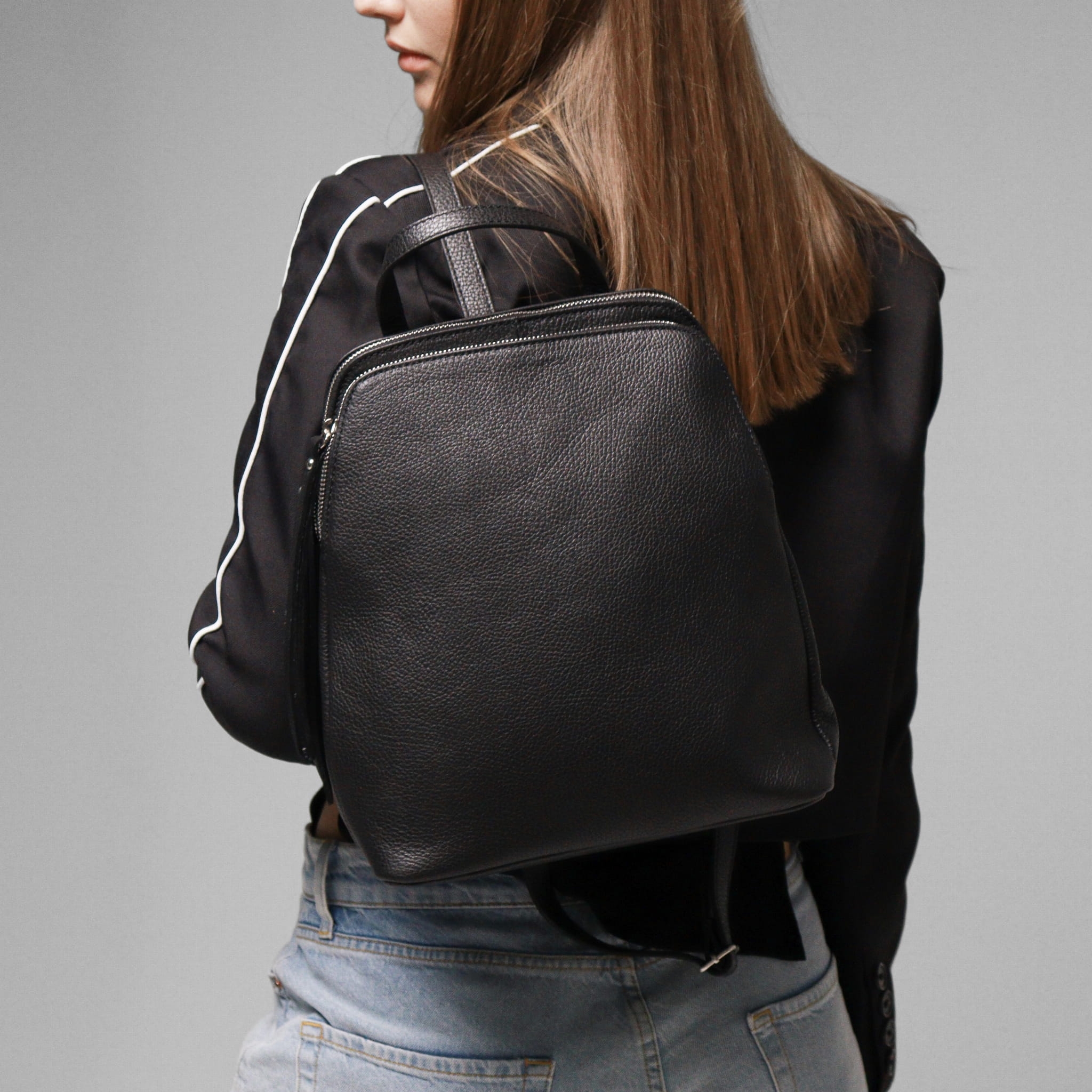 Plecak Damski skóra naturalna Dora Czarny