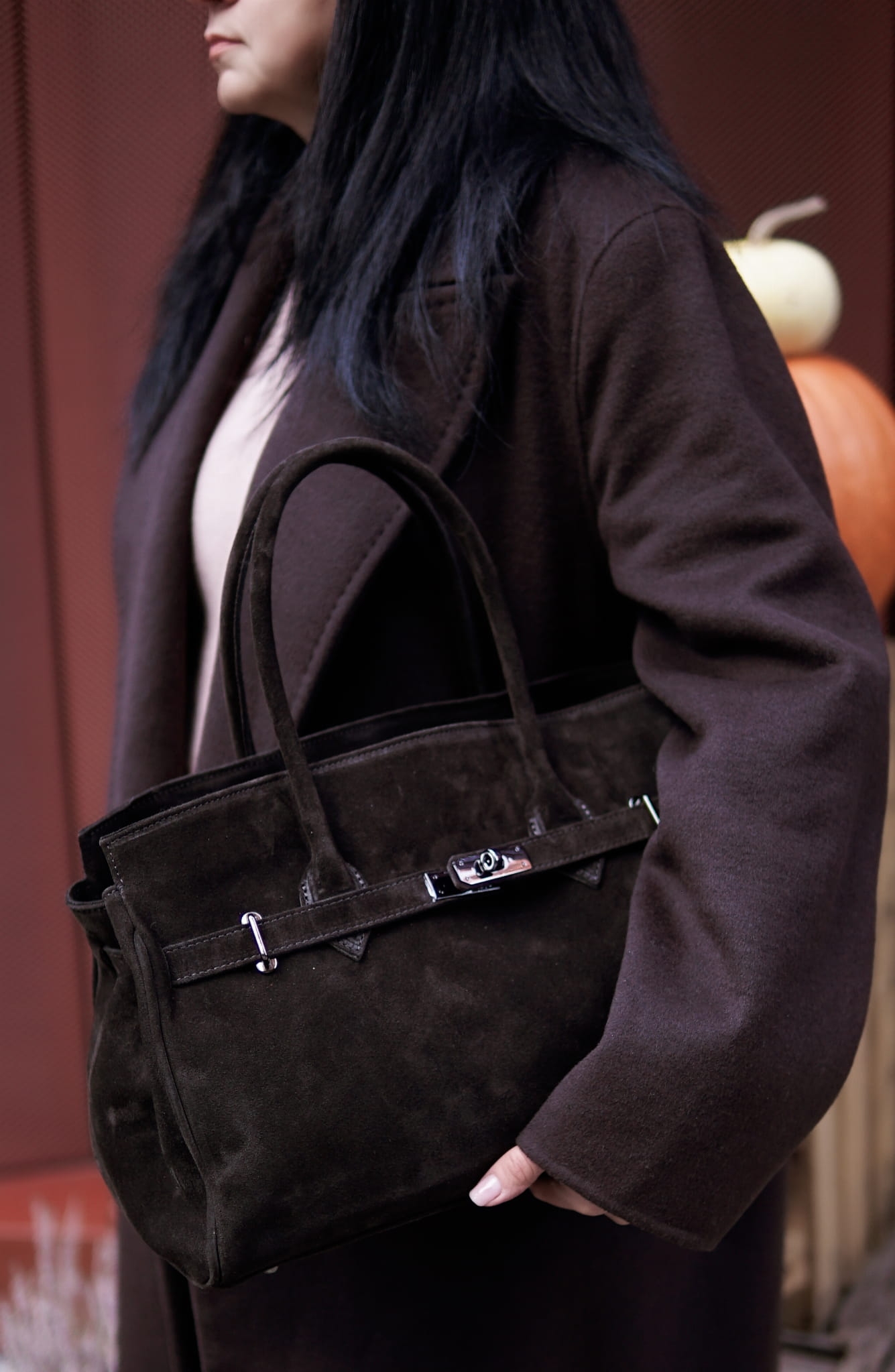 Torebka Damska, zamszowa Nella Espresso (cz.) 