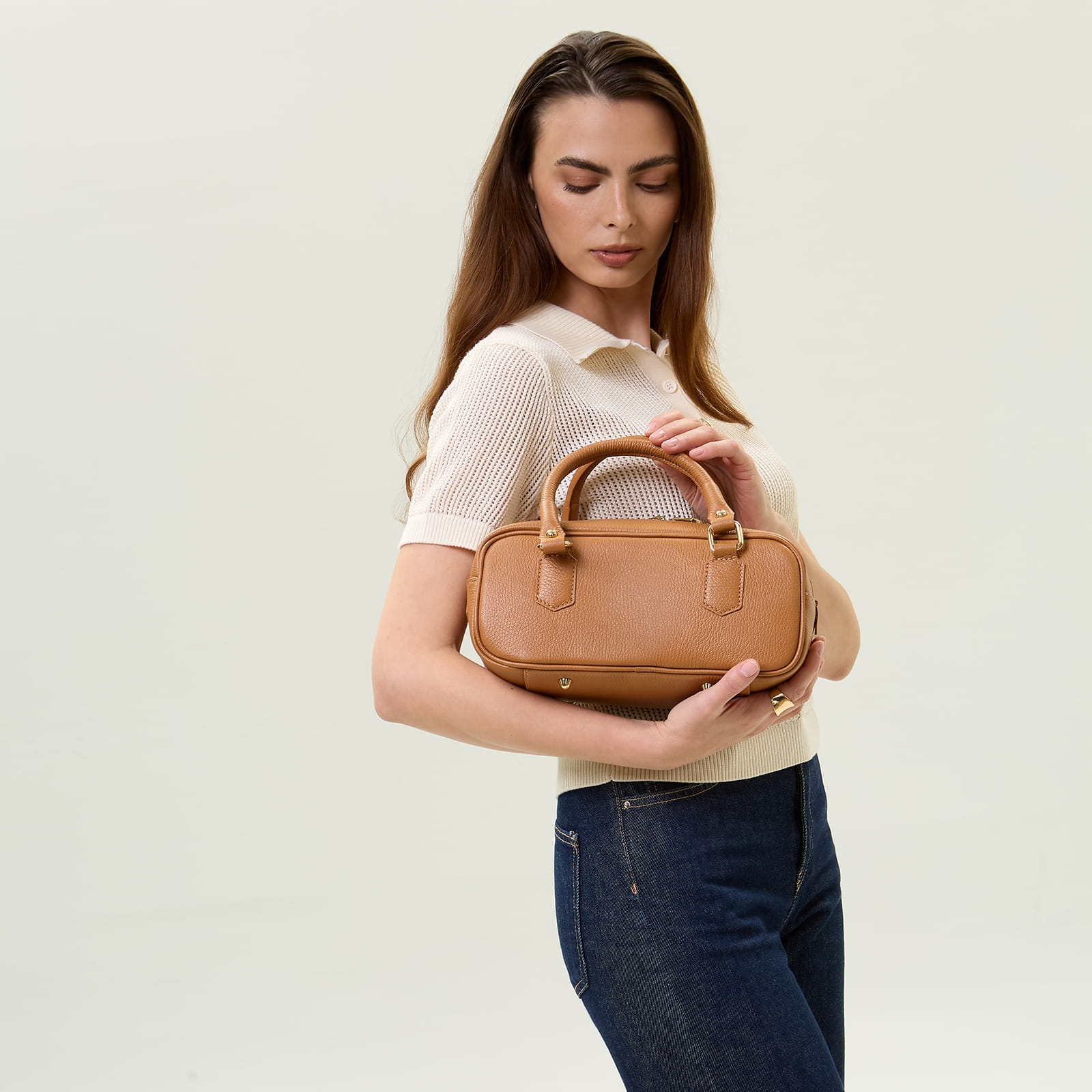 Torebka Damska skóra naturalna Michela Ruda (skórzana) 