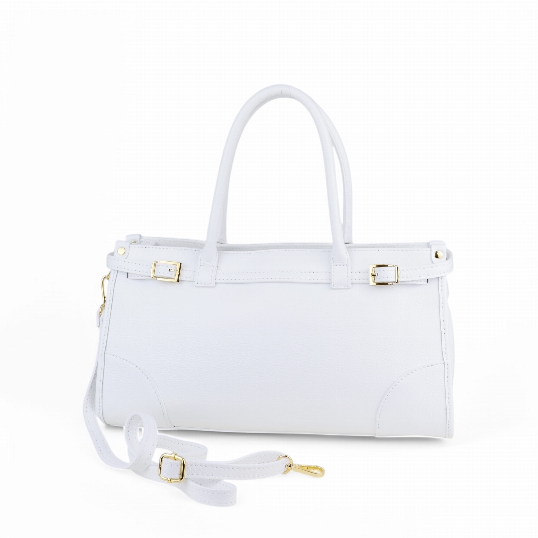 Demetra Biała (skórzana) 