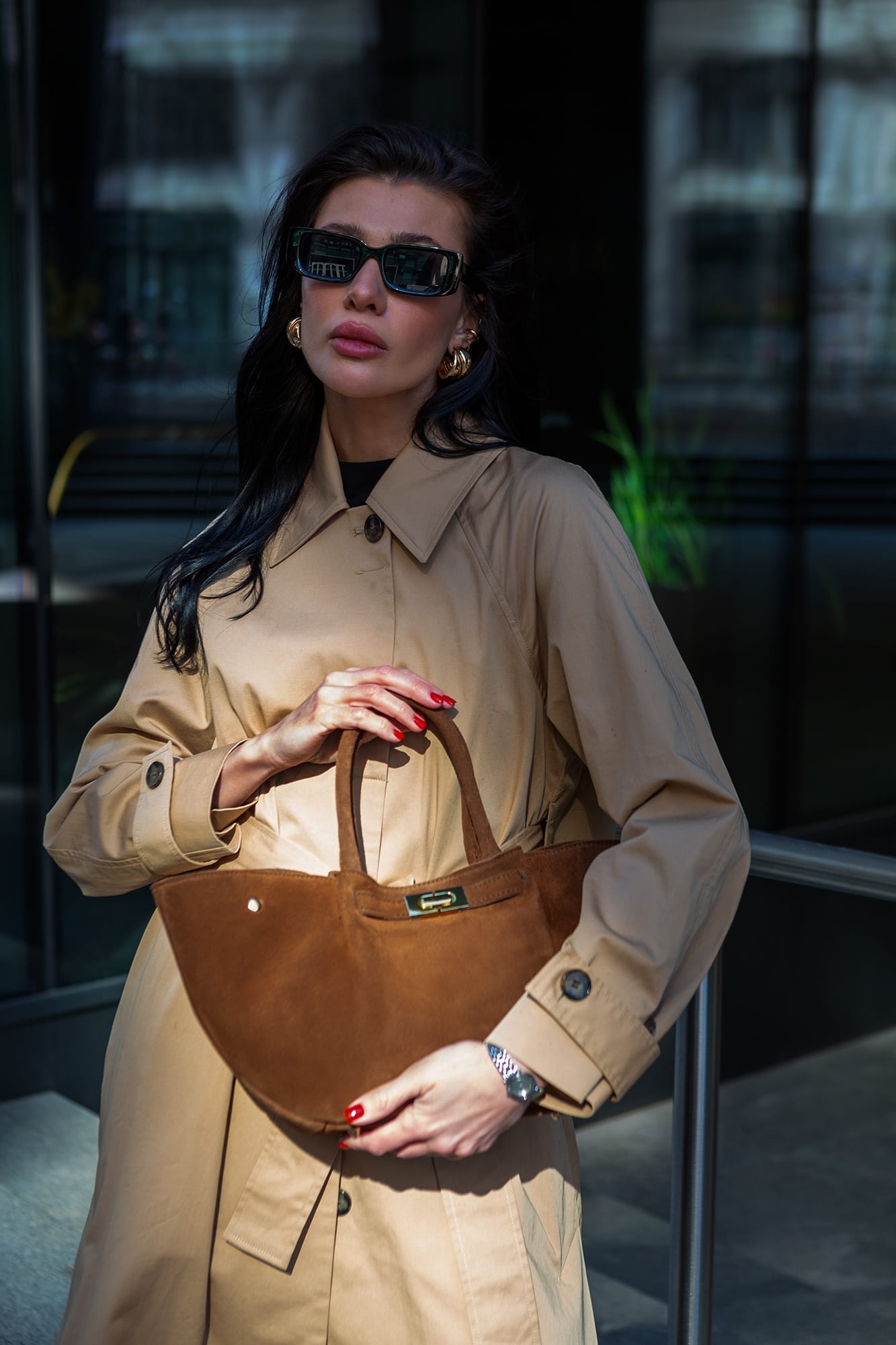 Torebka Damska, zamszowa Balbina Czekoladowa (zamsz) 