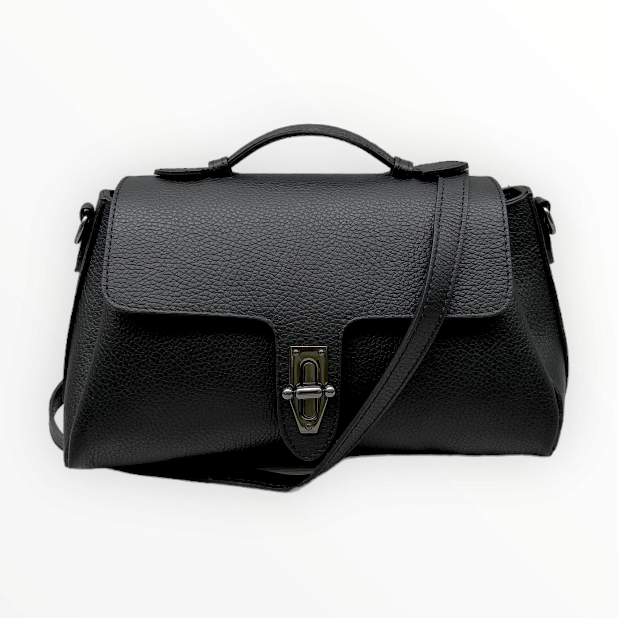 Torebka Damska skóra naturalna Federica Czarna