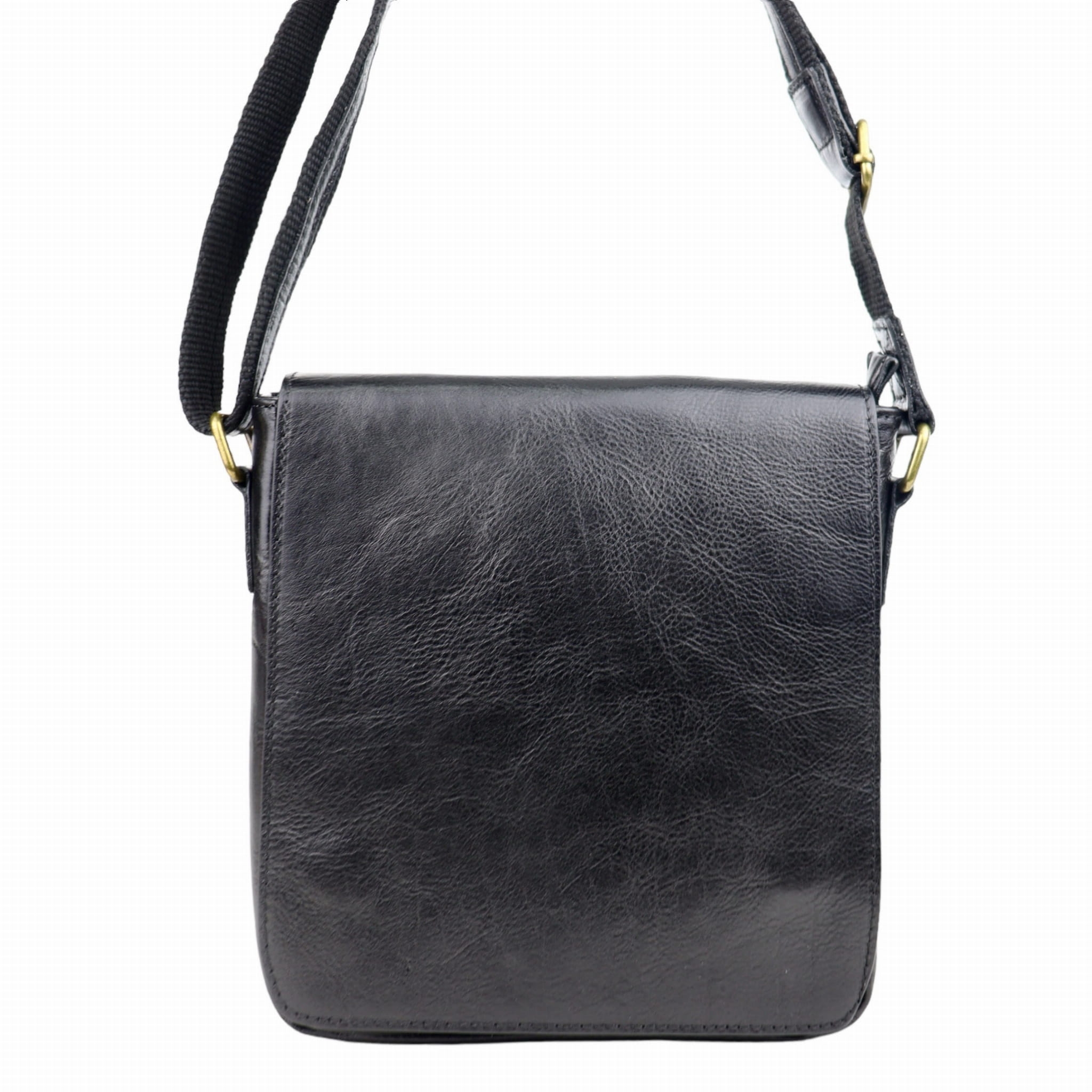 Torba męska z włoskiej skóry naturalnej Mauro-M w kolorze czarnym