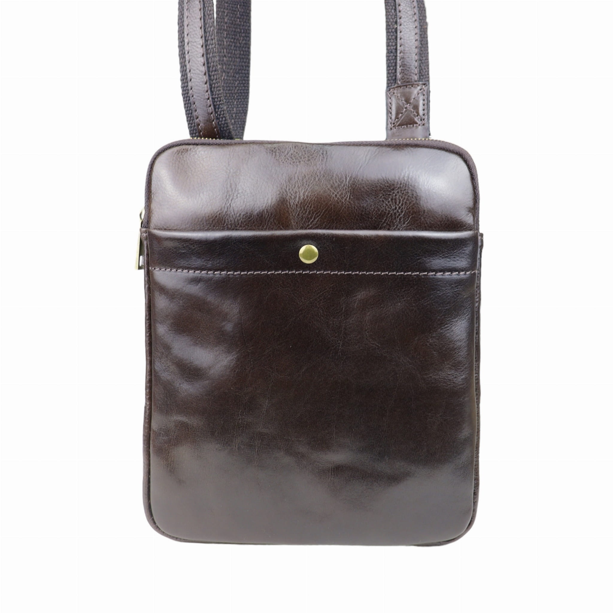 Torebka męska z naturalnej skóry Mario-M Brązowa