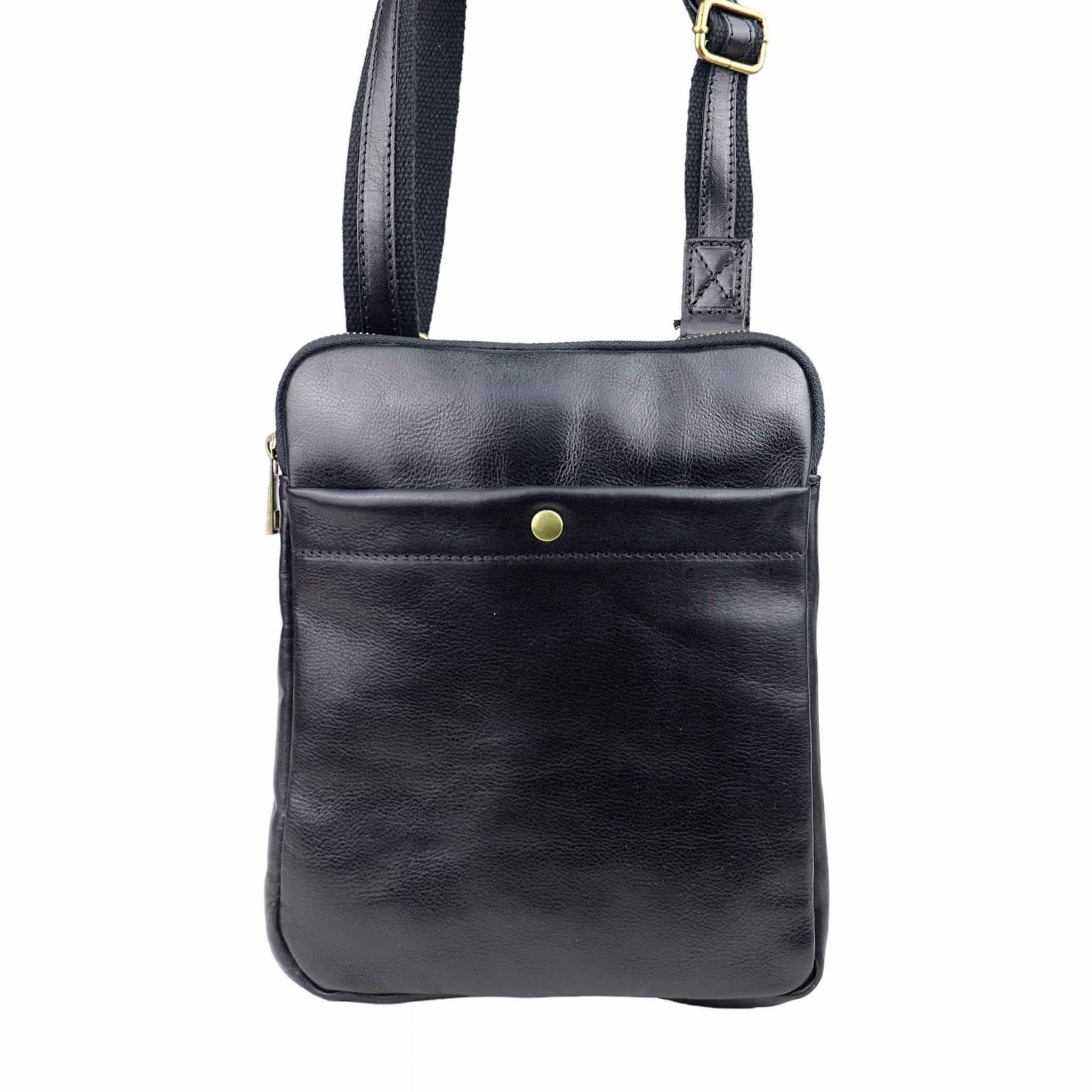 Torebka męska z naturalnej skóry Mario-M Czarna