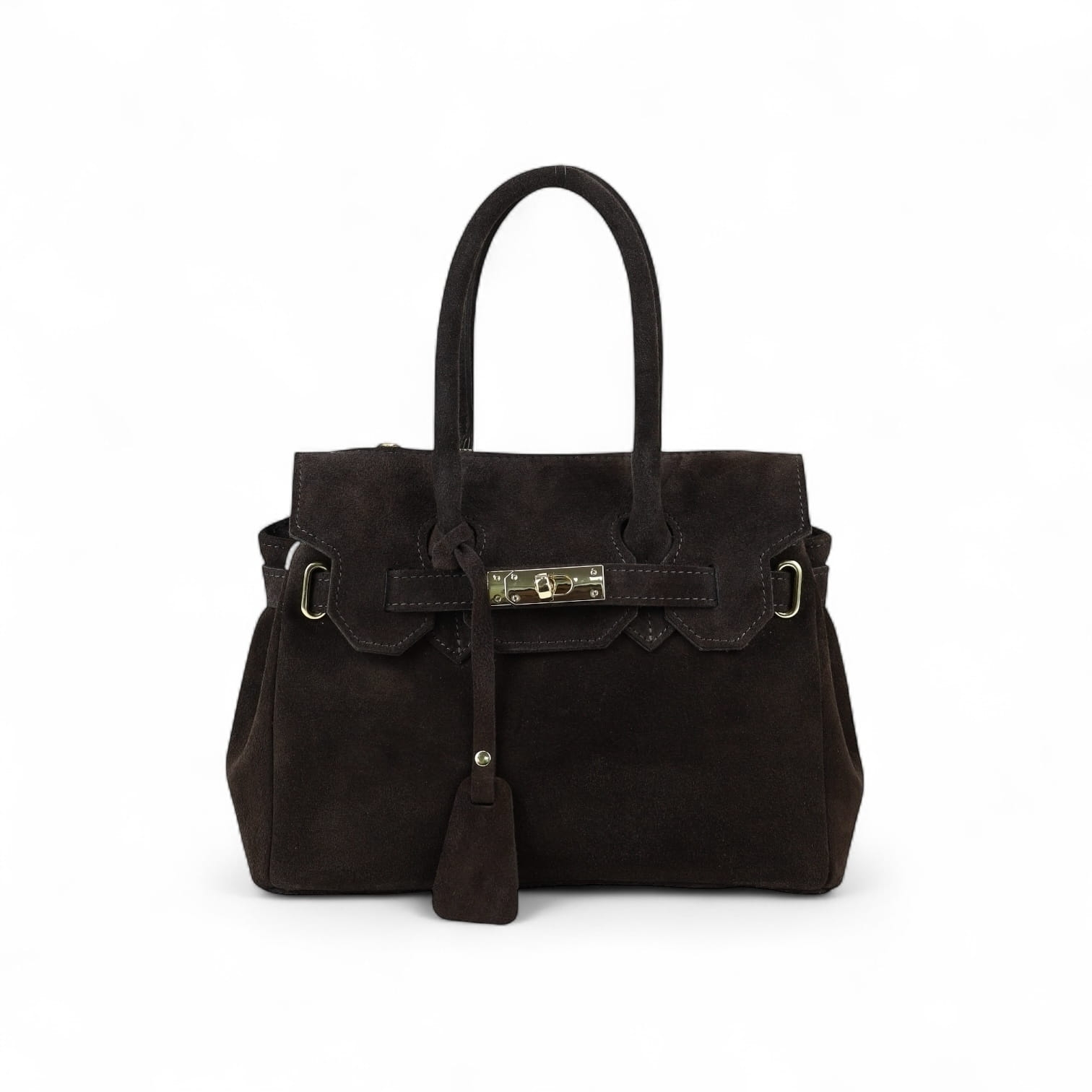 Torebka damska skóra zamszowa Livia Espresso mała (zamsz) 