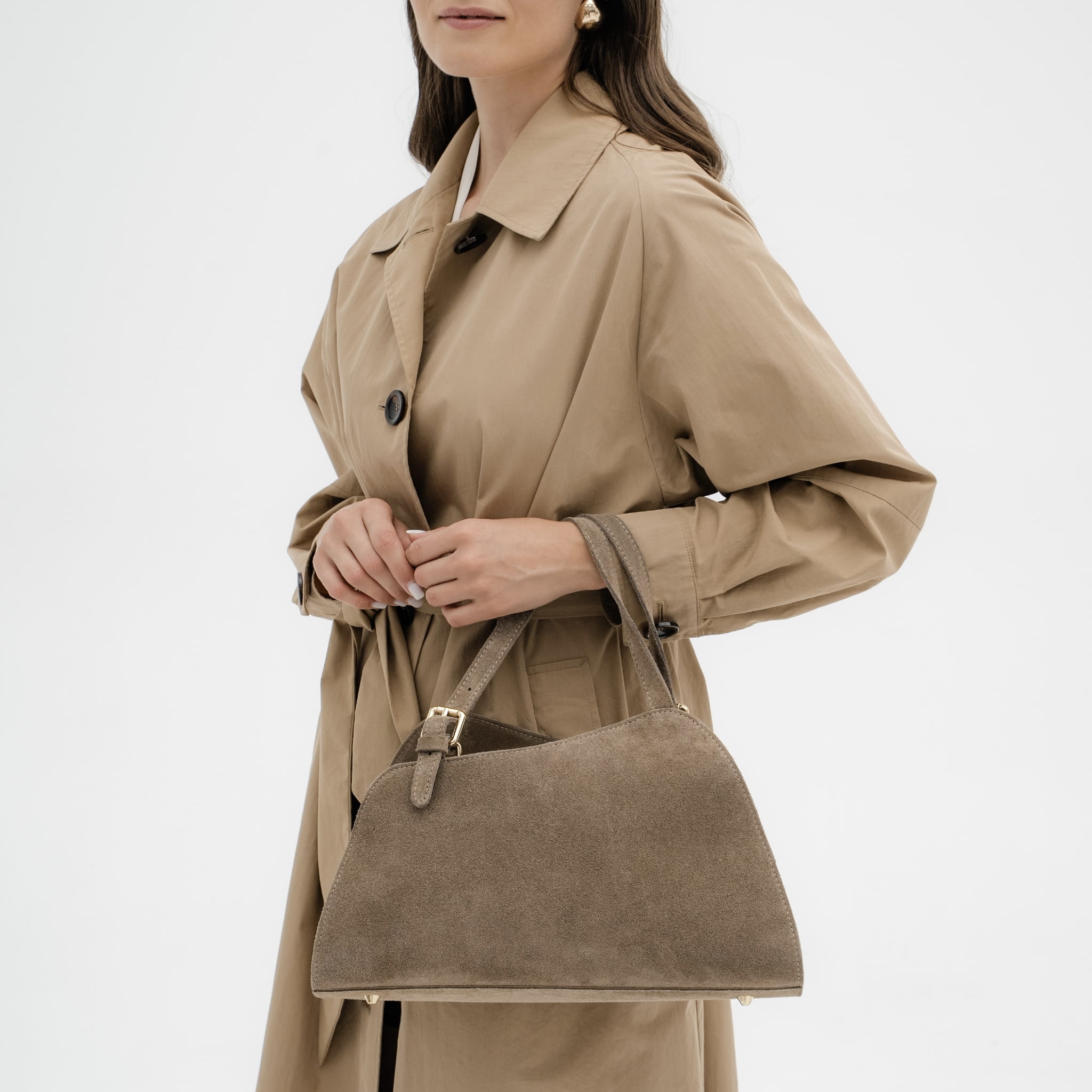 Torebka Damska Zamszowa Luana Cappuccino (zamsz)