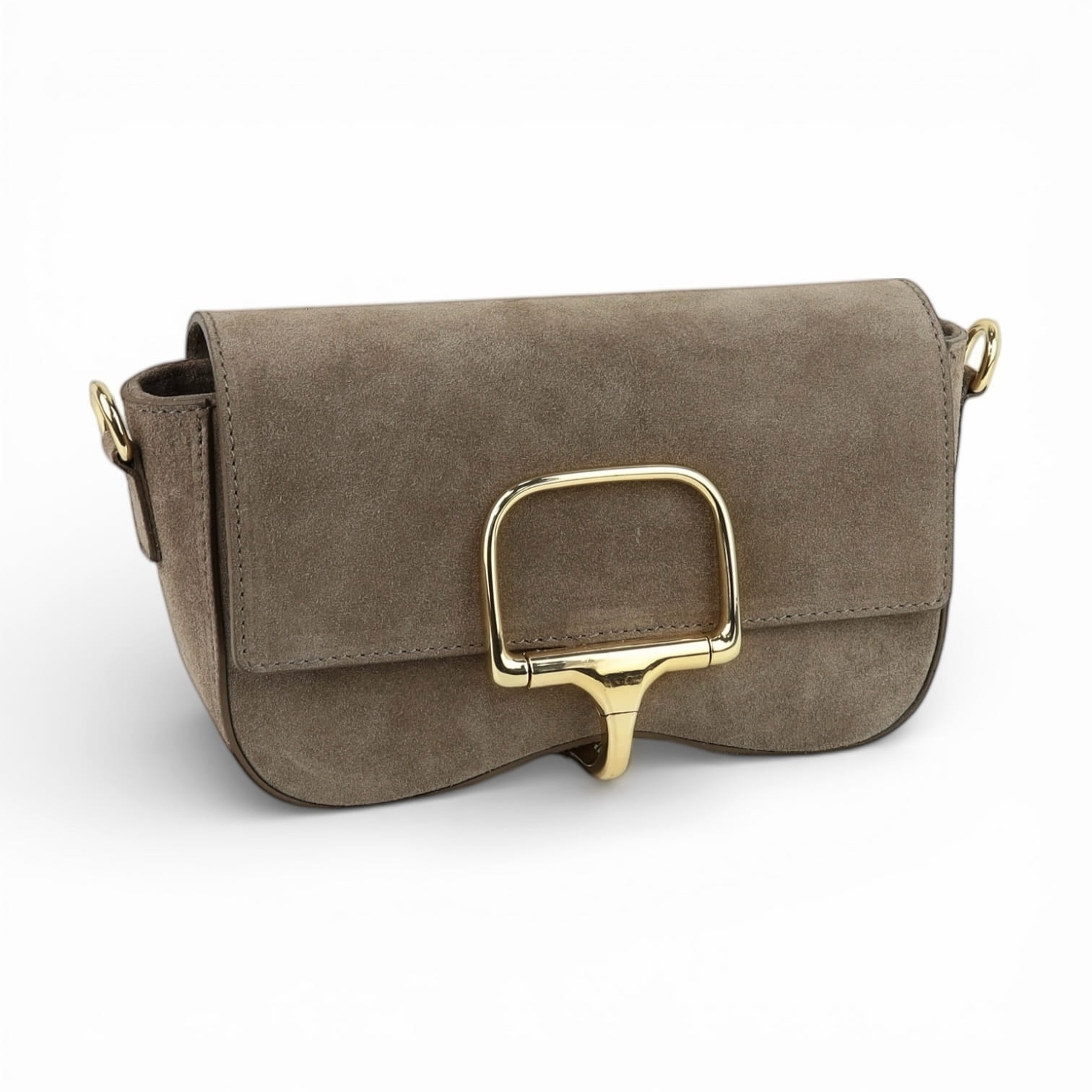 Torebka Damska Listonoszka Zamszowa Dorina Cappuccino (zamsz)