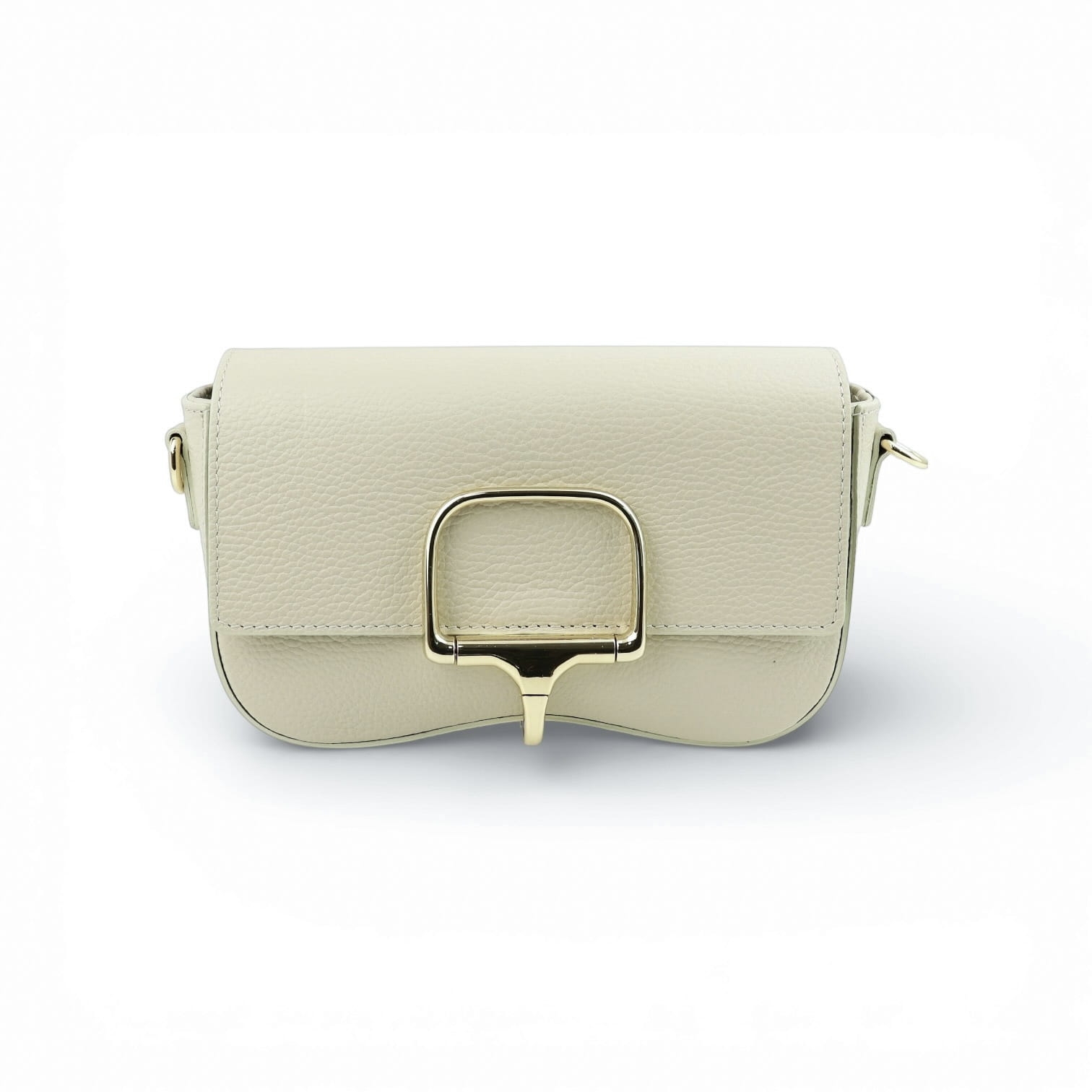 Torebka Damska Listonoszka Skórzana Dorina Ecru (skóra)