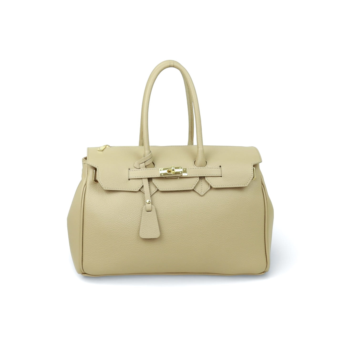 Torebka Skórzana Damska Livia Beżowa (skórzana)