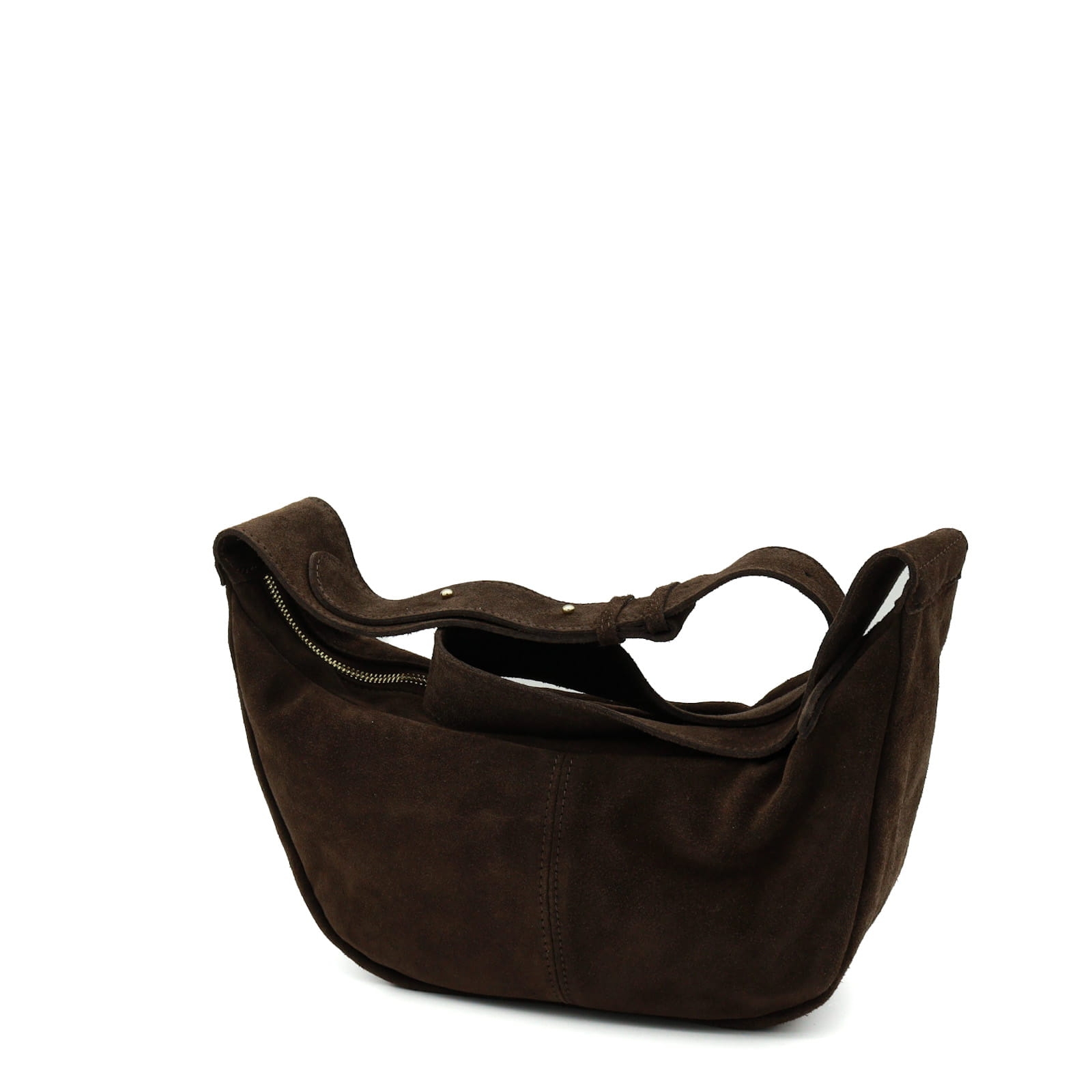 Torebka Skórzana zamszowa Vera w kolorze Espresso (zamsz)