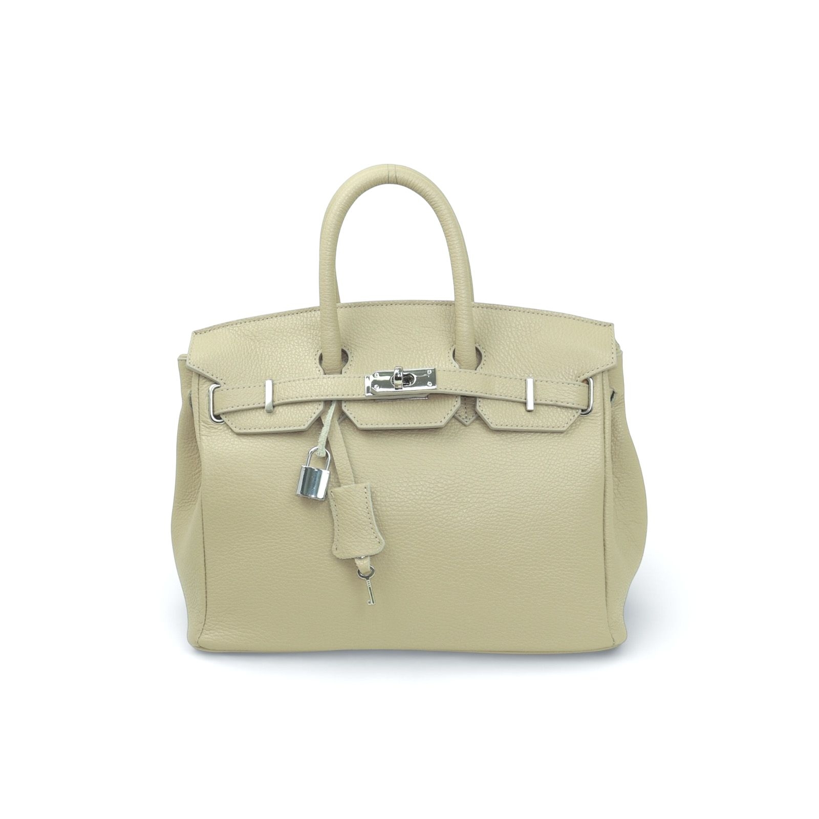 Torebka Kuferek skóra naturalna Linda Mała Beżowa