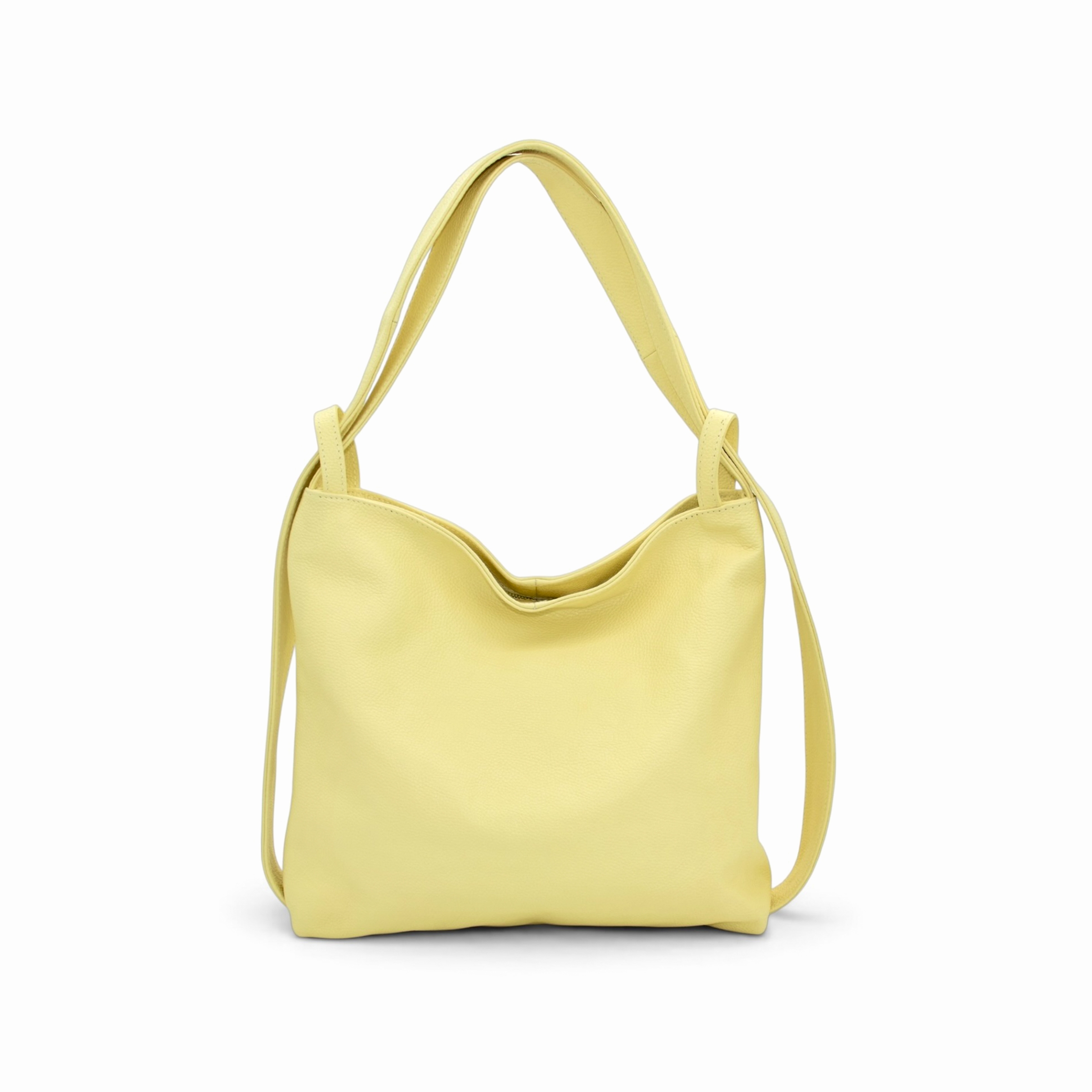 Torebka Damska, licowa skóra Buona Żółta