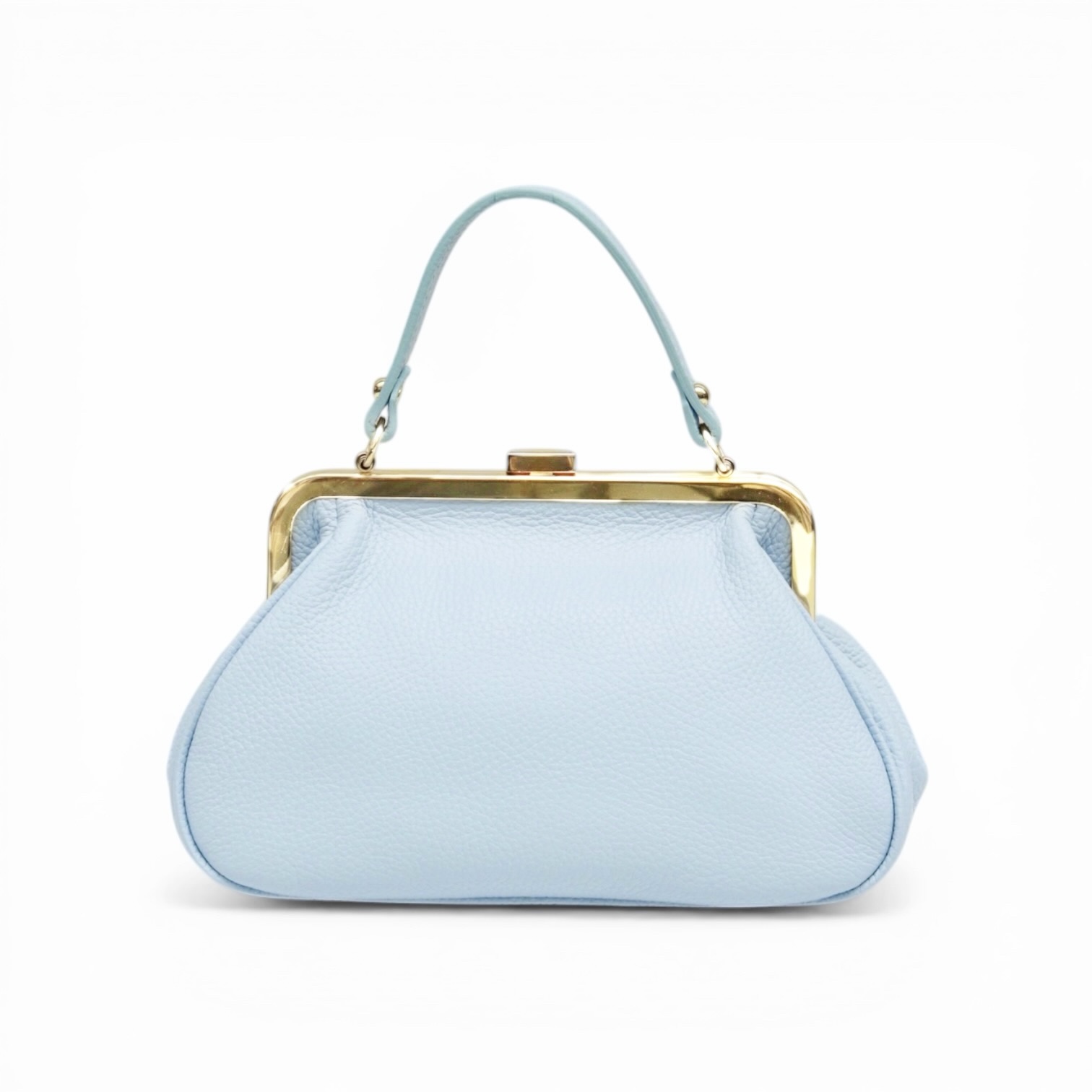 Torebka Damska listonoszka, skóra naturalna Evelia Błękitna