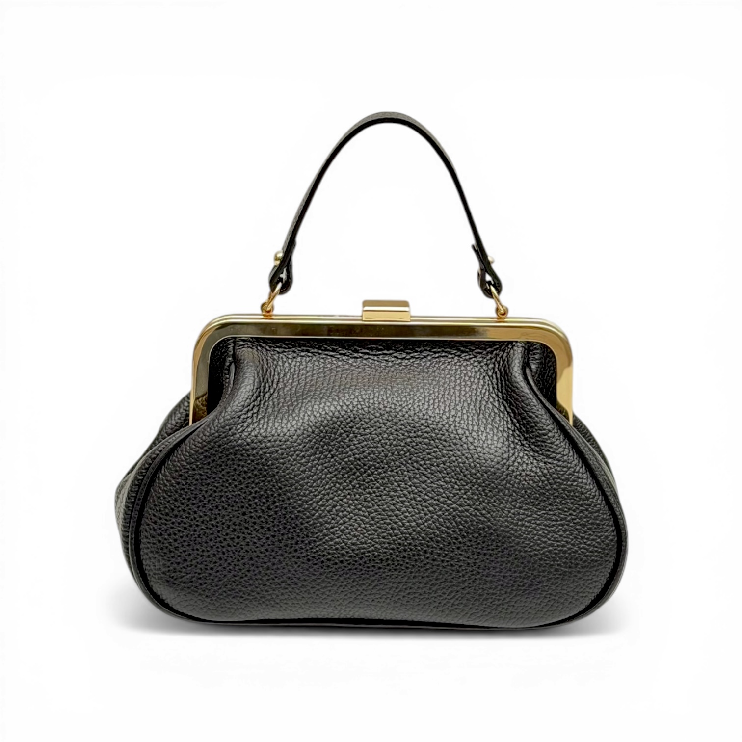 Torebka Damska listonoszka, skóra naturalna Evelia Czarna