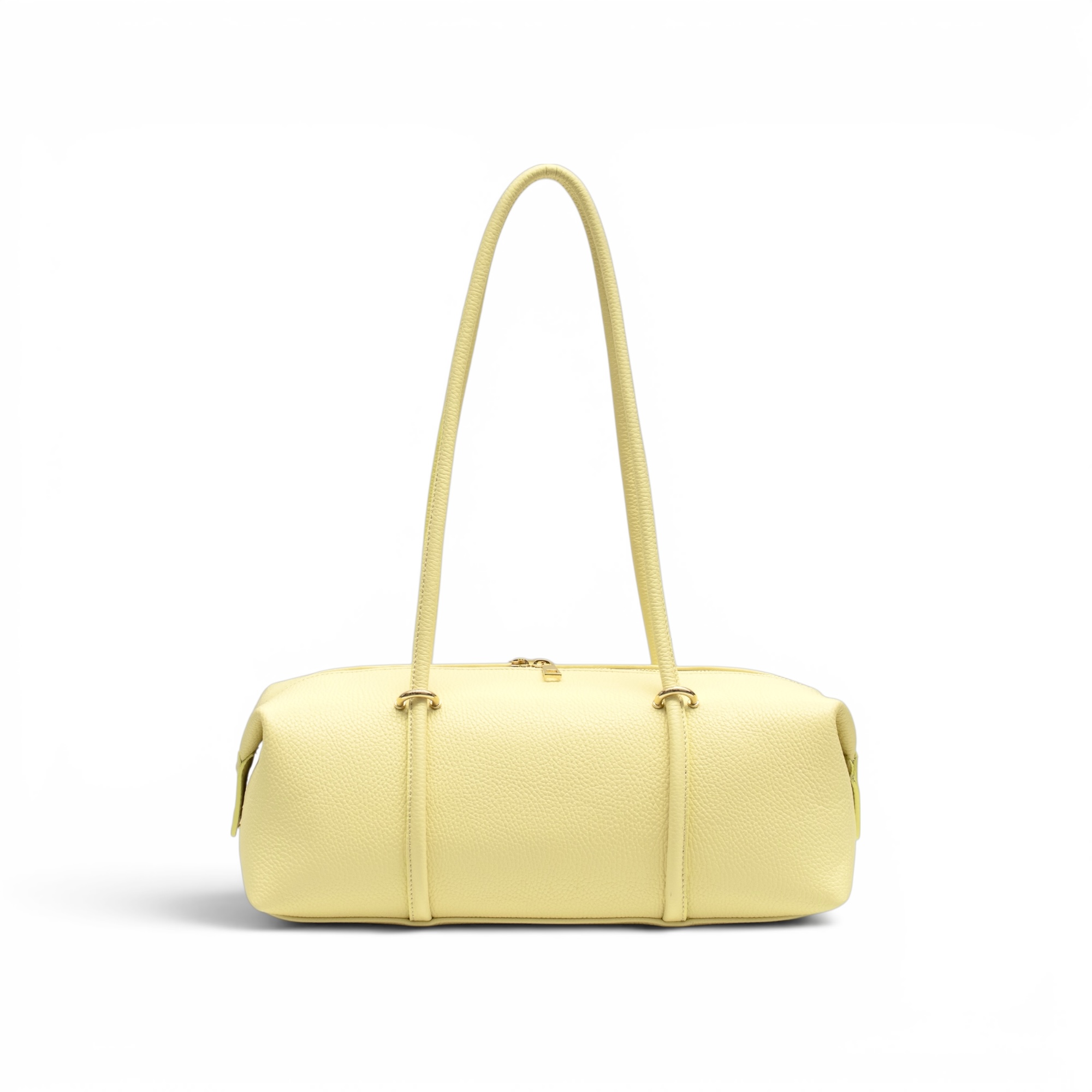 Torebka Damska Skórzana Gia Żółta Klasyczna Elegancja