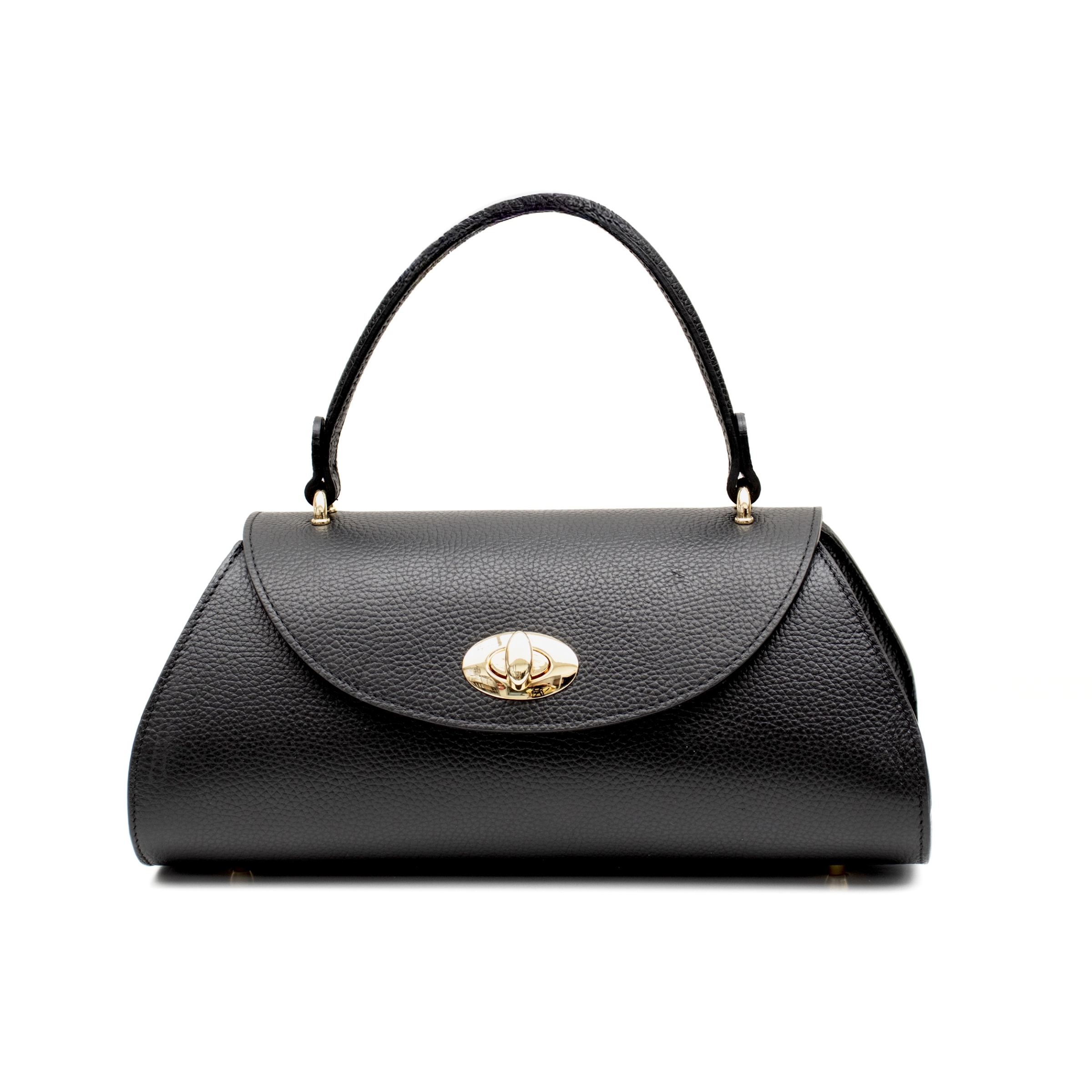 Torebka Damska kuferek, skóra naturalna Dalila Czarna