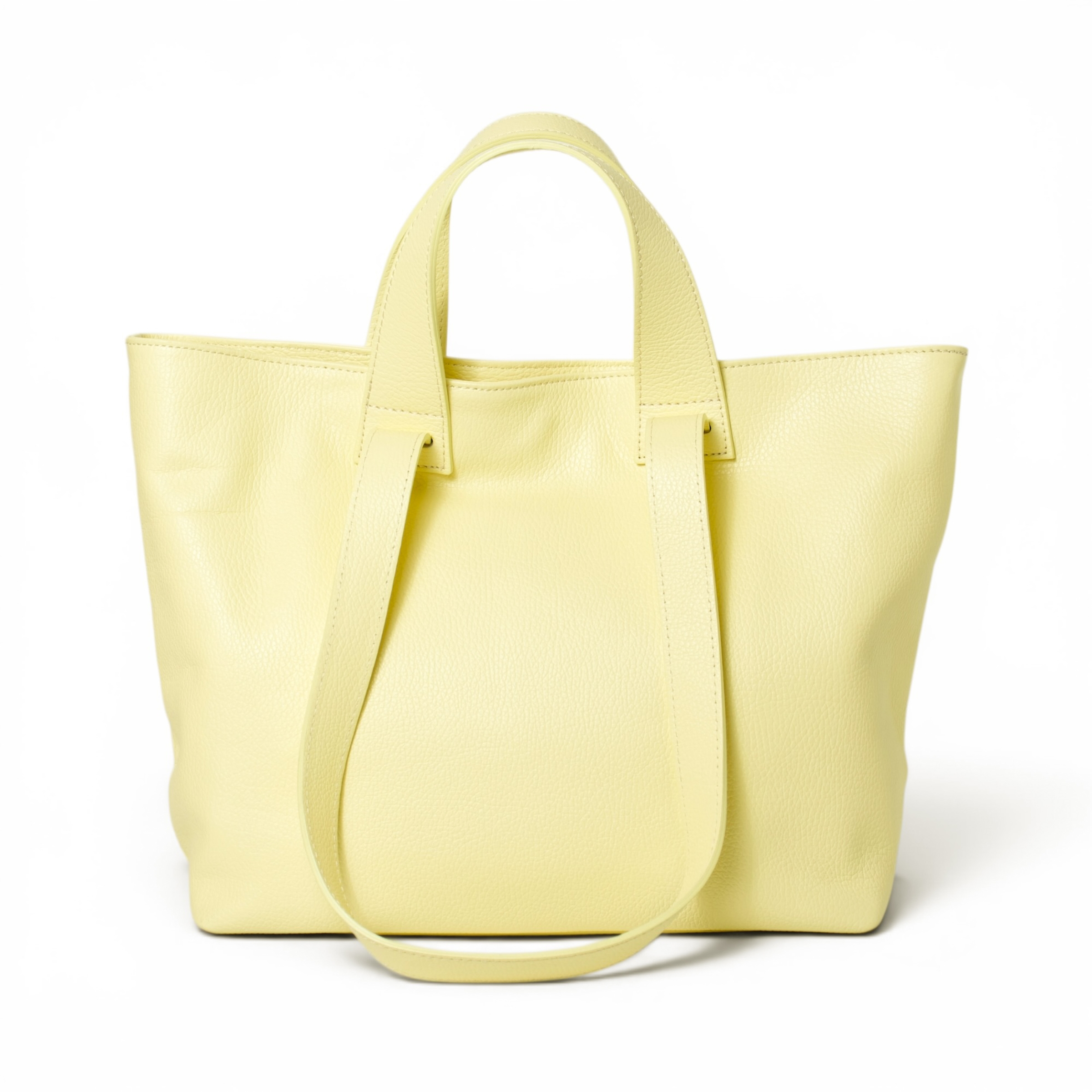 Torebka Damska Shopper, skóra naturalna Veronica Żółta