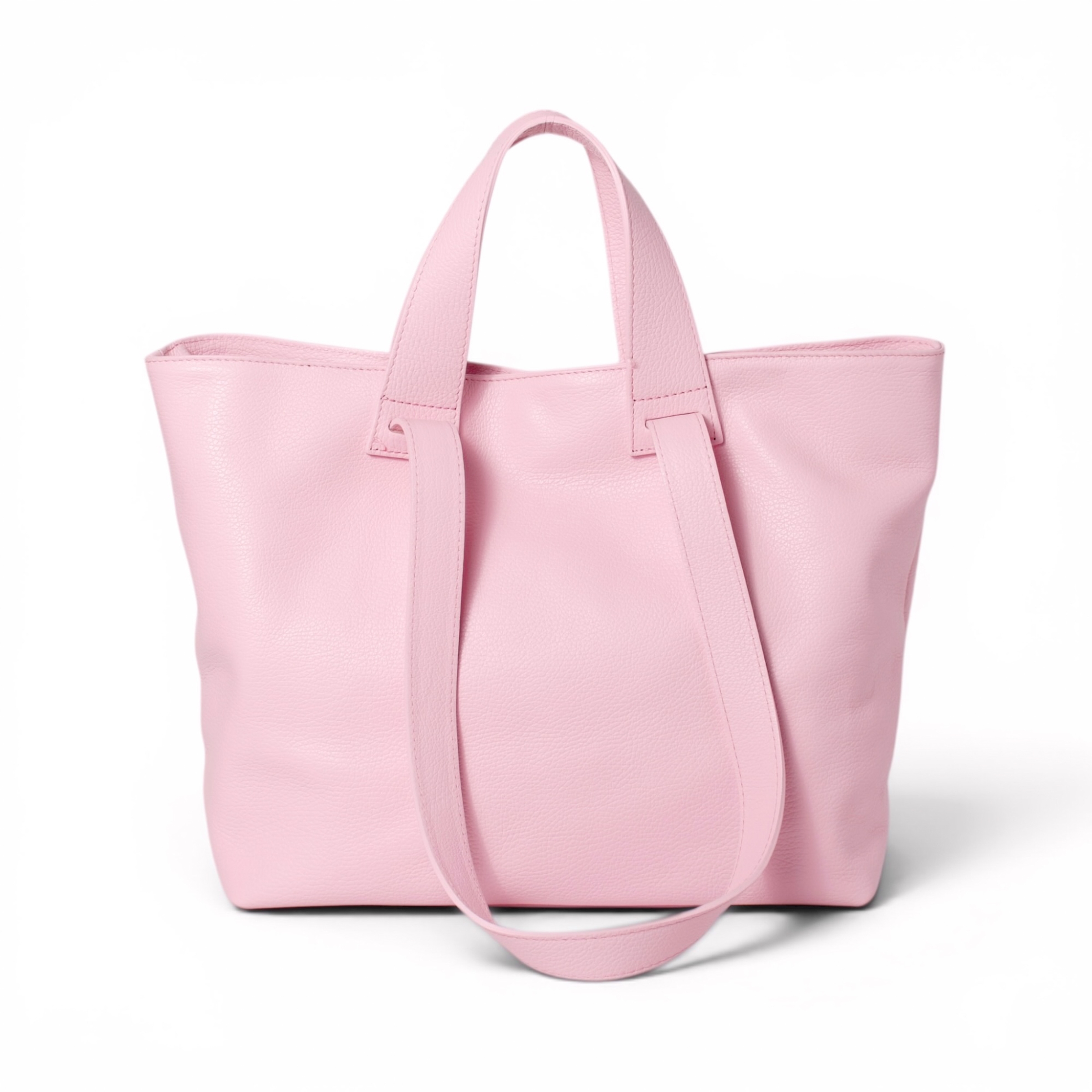 Torebka Damska Shopper, skóra naturalna Veronica Różowa