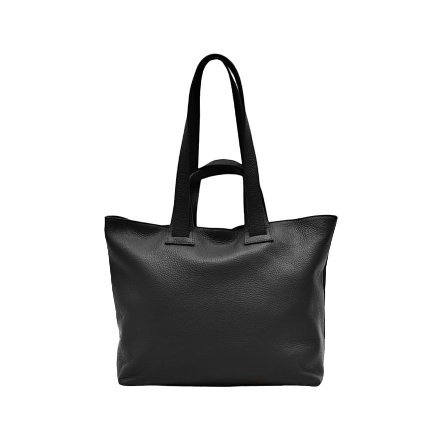 Torebka Damska Shopper, skóra naturalna Veronica Czarna